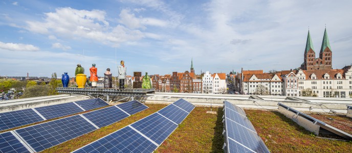 Photovoltaikanlage auf unserem Gr&uuml;ndach